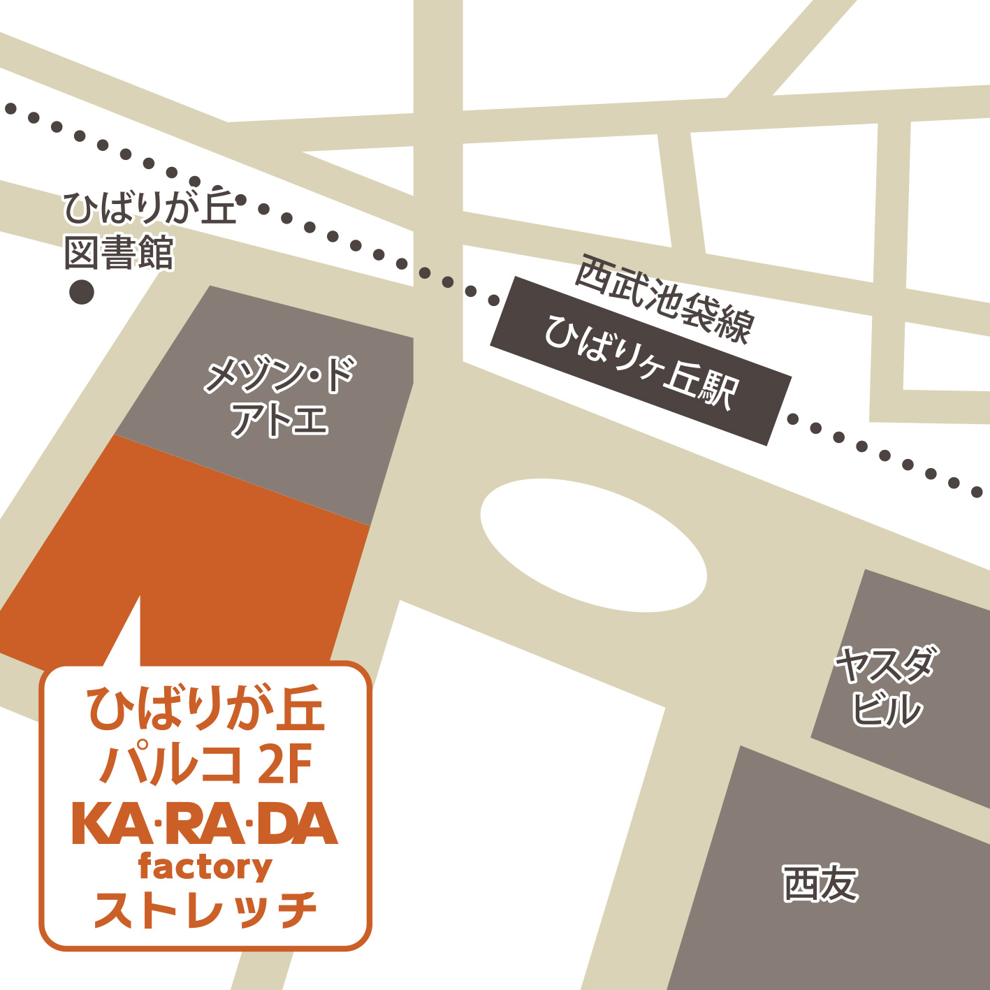 ひばりが丘パルコ店の地図