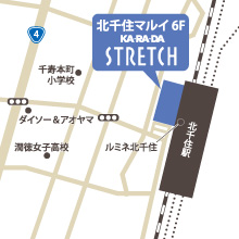 北千住マルイ店の地図