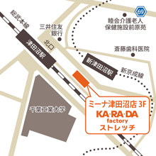 ミーナ津田沼店の地図