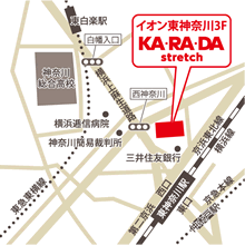 東神奈川の地図